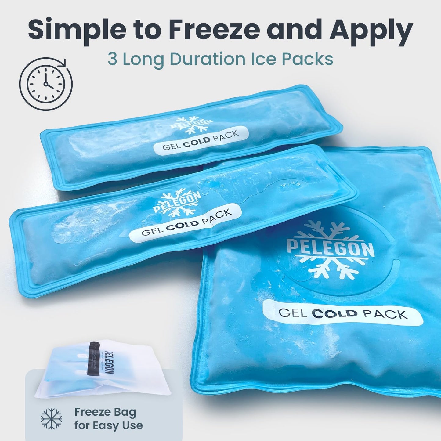 Knee Ice Pack Wrap (1 Pack) - Adjustable Ice Pack for Knees Surgery, Replacement, Arthritis Pain, ACL, Sports Injuries, Post Surgery, for Long Duration - 1 Pack