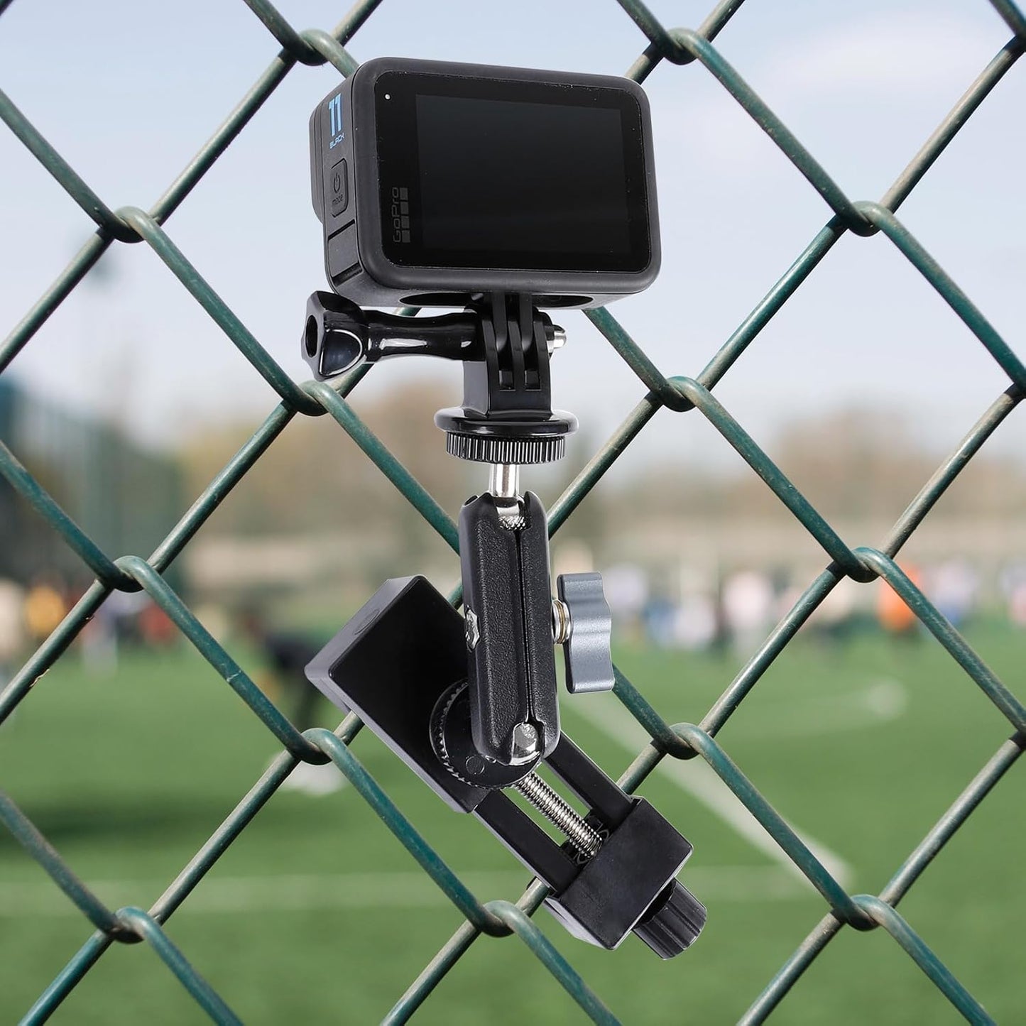 FPN Insta360, Cell Phone Fence Mount for iPhone, GoPro, and Other Action Cameras, Mevo Start for Baseball Softball