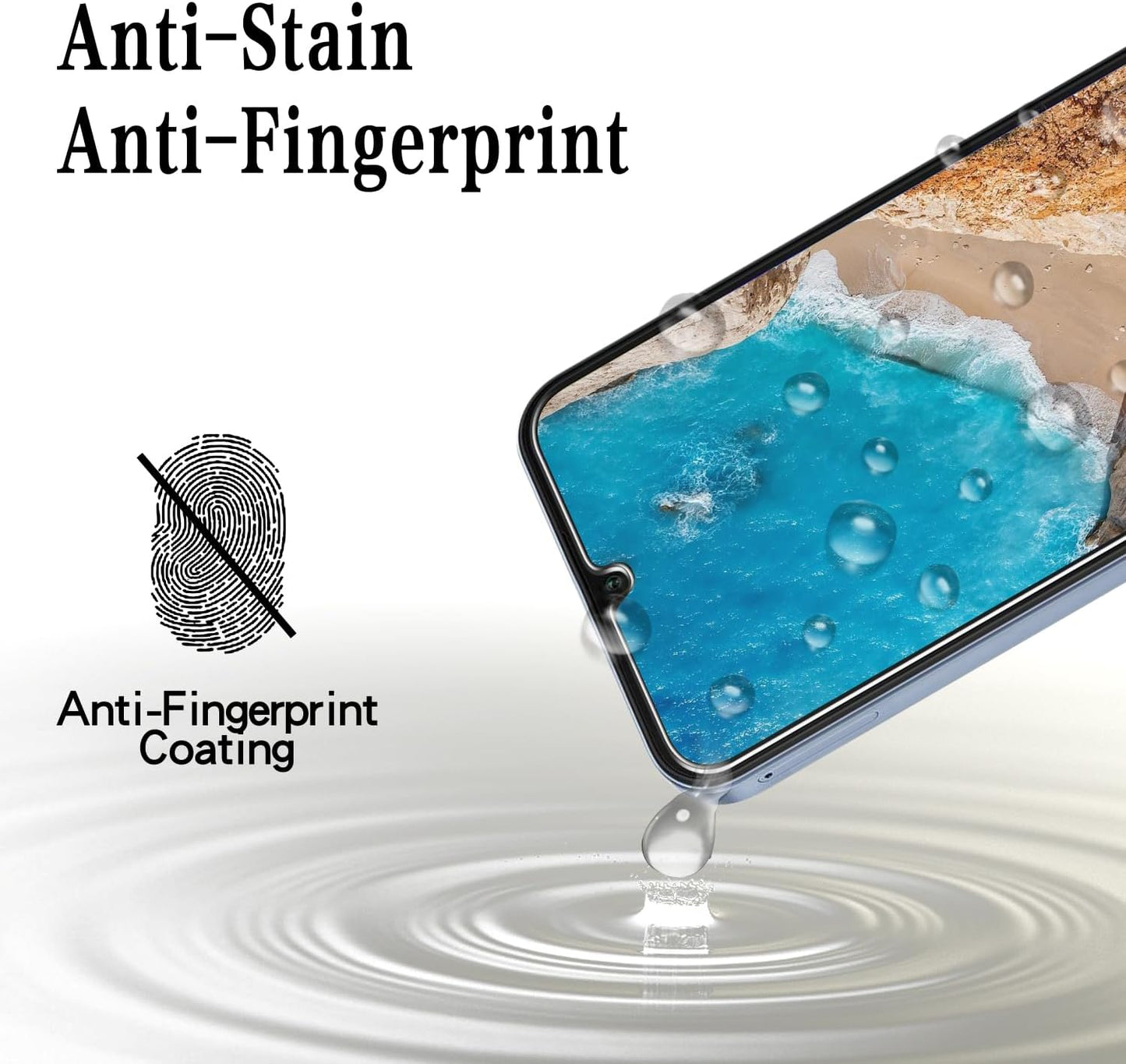 [2-Pack A15 5G MAYtobe Screen Protector Designed for Samsung Galaxy Tempered Glass, Bubble Free, Anti Scratch, Easy