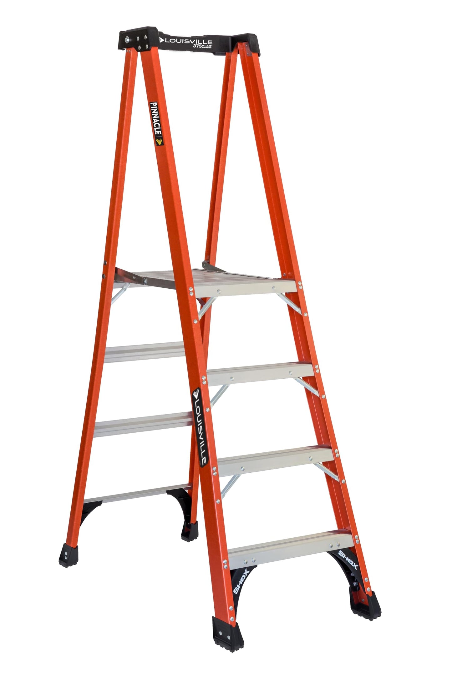 Louisville Ladder 4-Foot Fiberglass Platform Step Ladder, 375-Pound Load Capacity, Type IAA, FXP1804HD