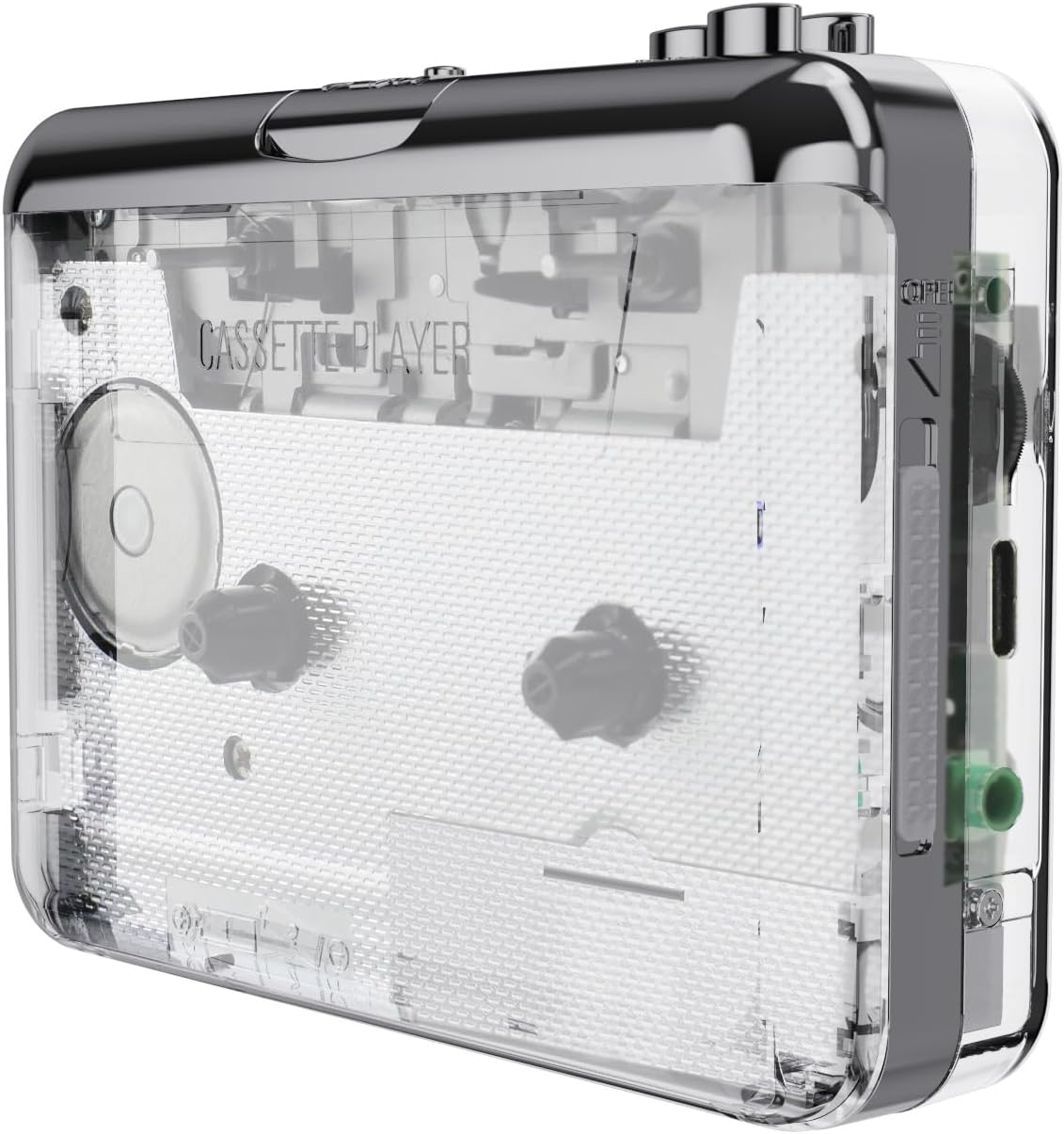 Cassette Cassette Tape-to-MP3 Cassette Docooler Player, Auto Reverse Clear Stereo Player, Converter Recorder via PC