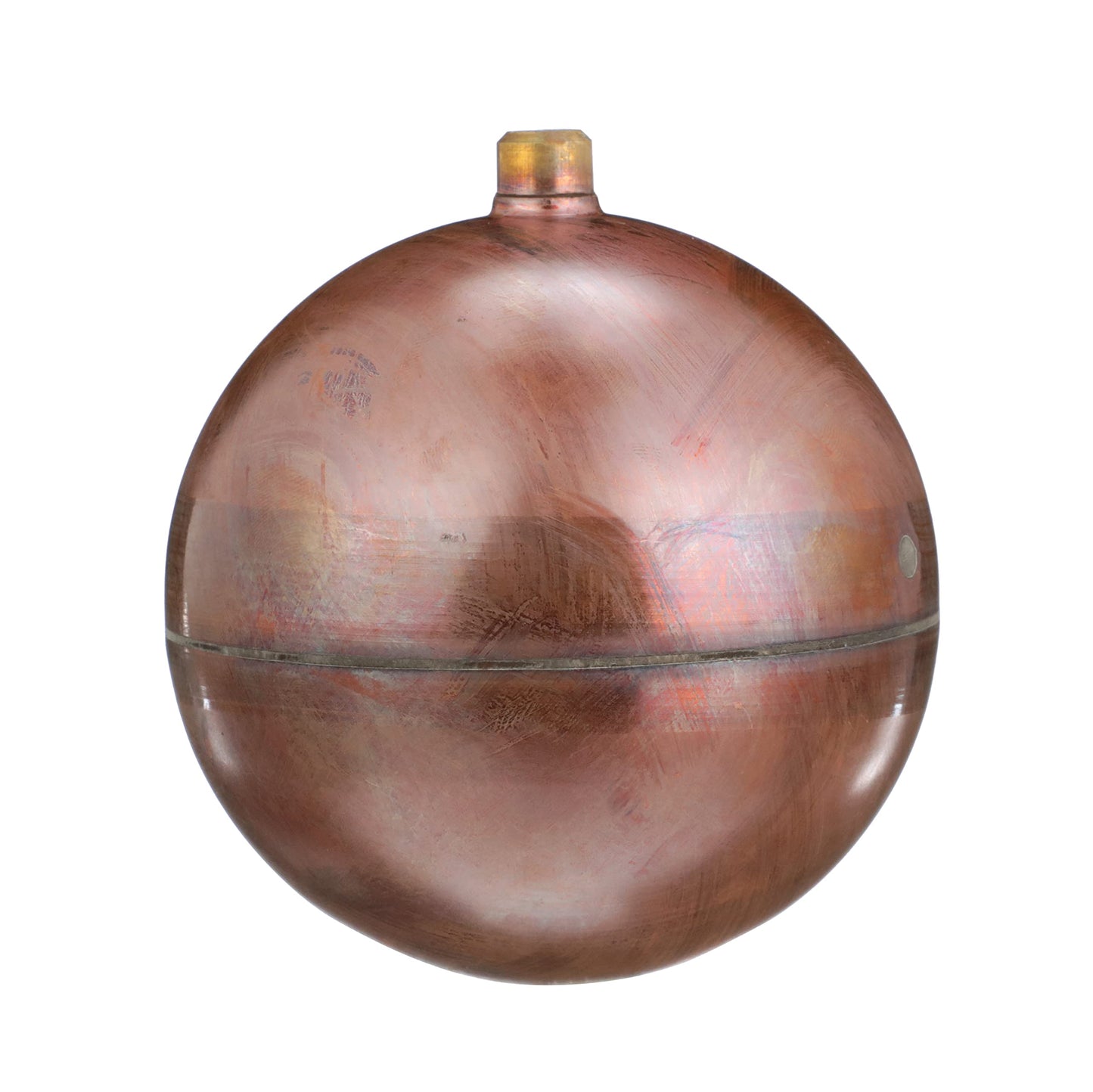 Watts FLT-C Series 8" Heavy Duty Copper Float for Float Valves in Control Assembly, 3/8"-16 Female Thread Connection, Overlapping Joints, Max Working Temperature 200° F
