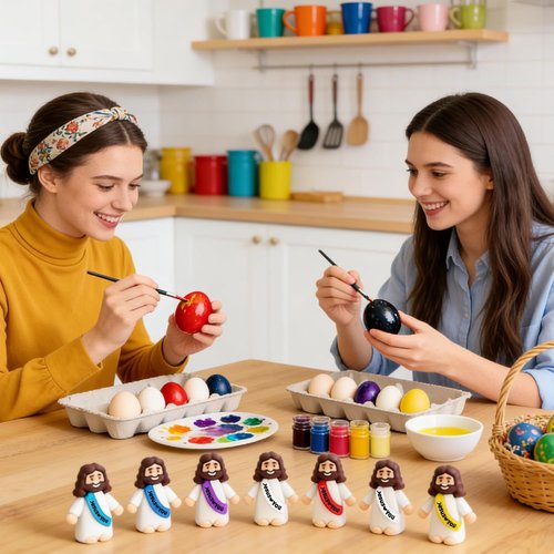 Little Jesus Figurines | 100 Pack of Pocket-Sized Jesus Figures for Church Events & Baptism Gifts