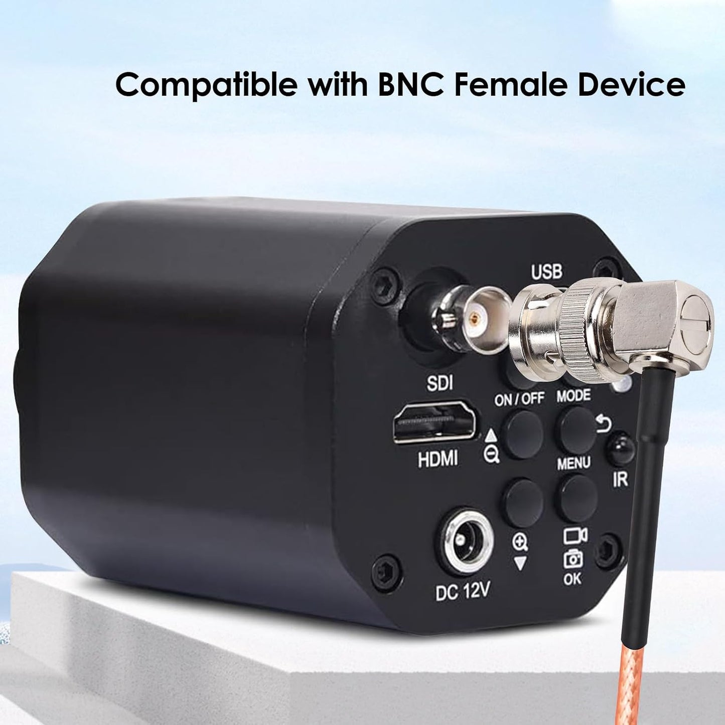 10FT, 75 RG179 3G/6G XRDS-RF SDI Cable Flexible BNC to BNC Right Angle Video Ohm Male Extension for HD Camera Monitor