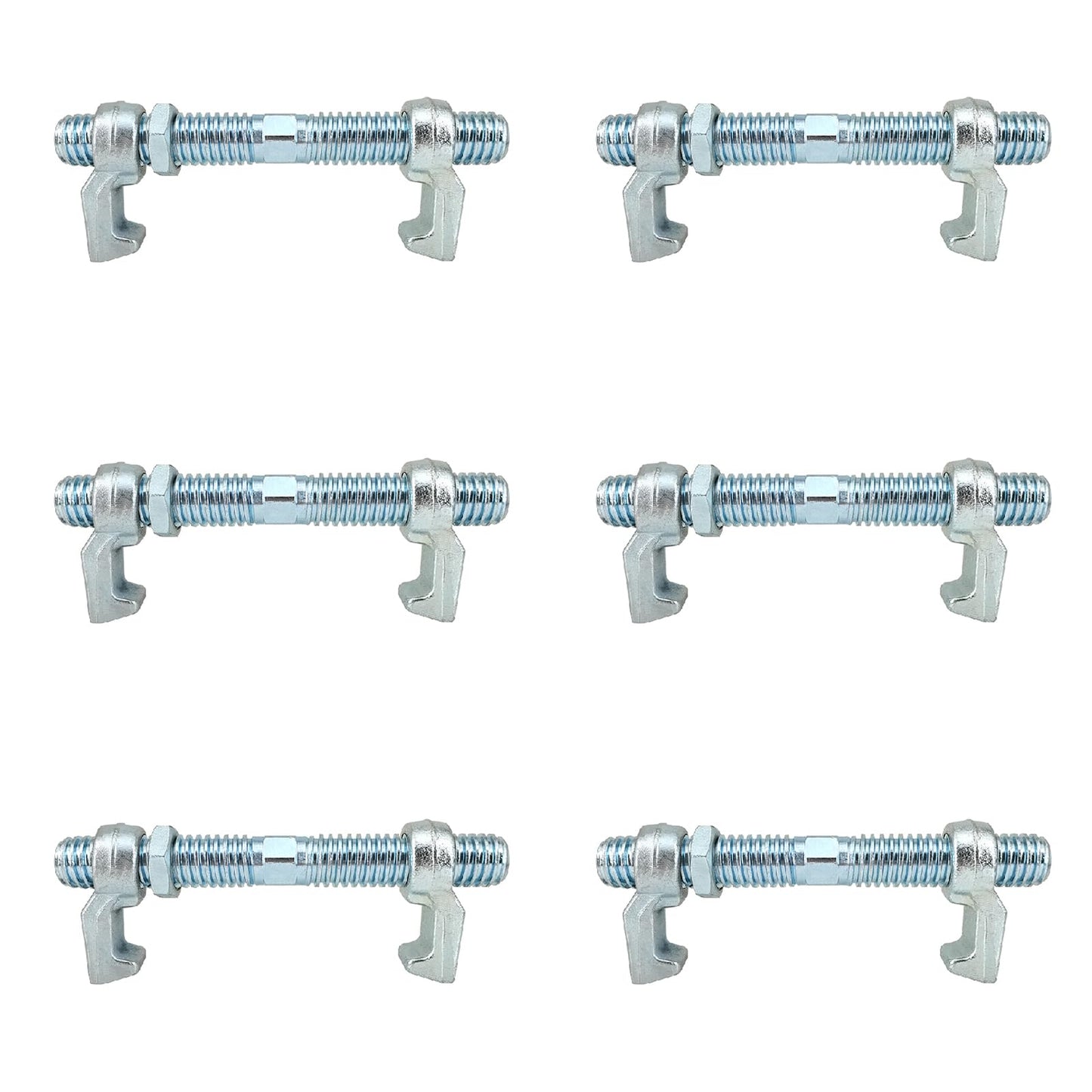 ZUVELLO 280 MM Shipping Container Screw Clamp Bridge Fittings for Sea Harbor Freighter and Rail Standard Container Connect Lock Box, 6 Pack