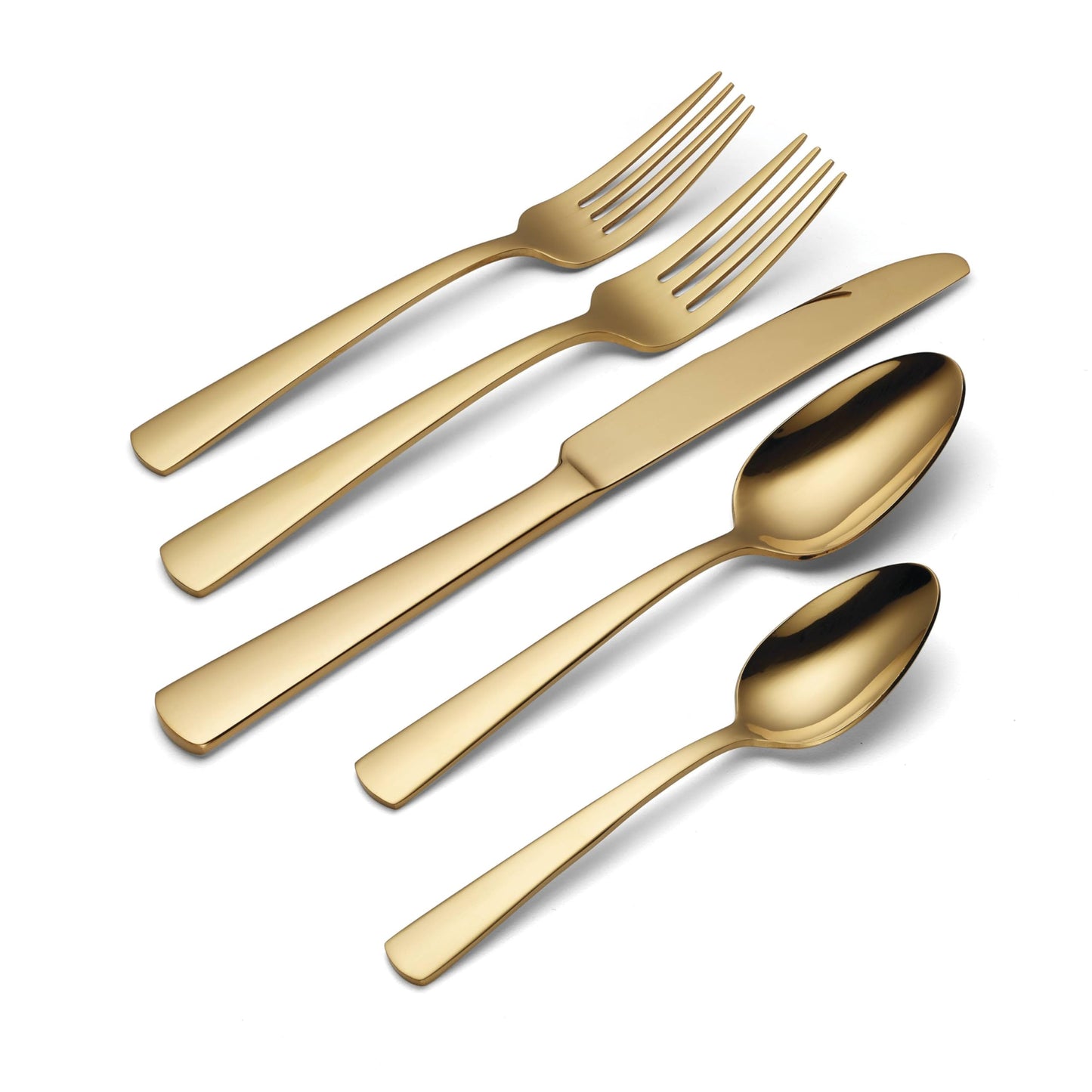 Oneida B1024020AL20 Aptitude Gold 20 Piece Everyday Flatware Set, Service For 4