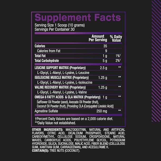 BPI Sports Best BCAA Powder - Muscle Recovery Support - Branched Chain Amino Acids | Building Blocks of Protein and Muscle - Post Workout Recovery ??Hydration - Grape, 30 Servings