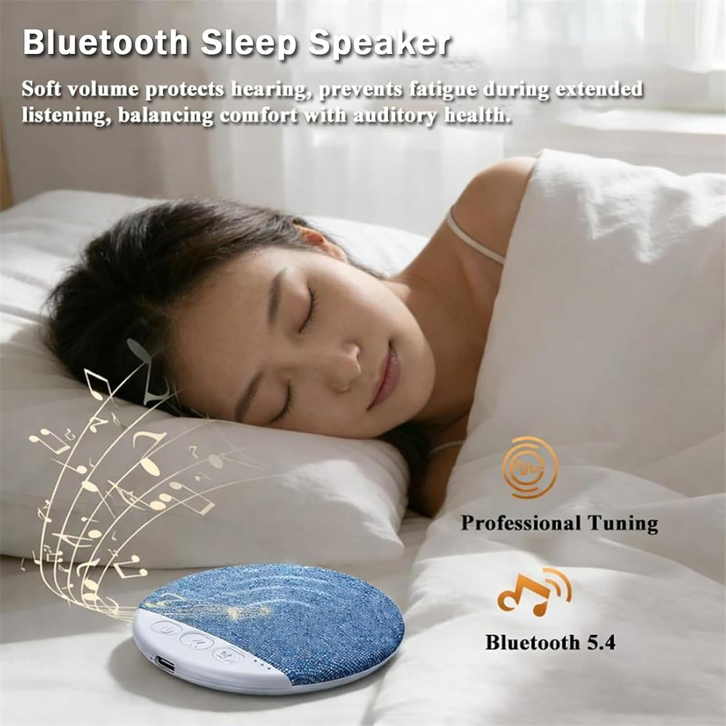 waspush (2pcs) Pillow Speaker, Pillow Speakers for Sleeping, Under Pillow Speaker Bluetooth, Pillow Bluetooth Speaker