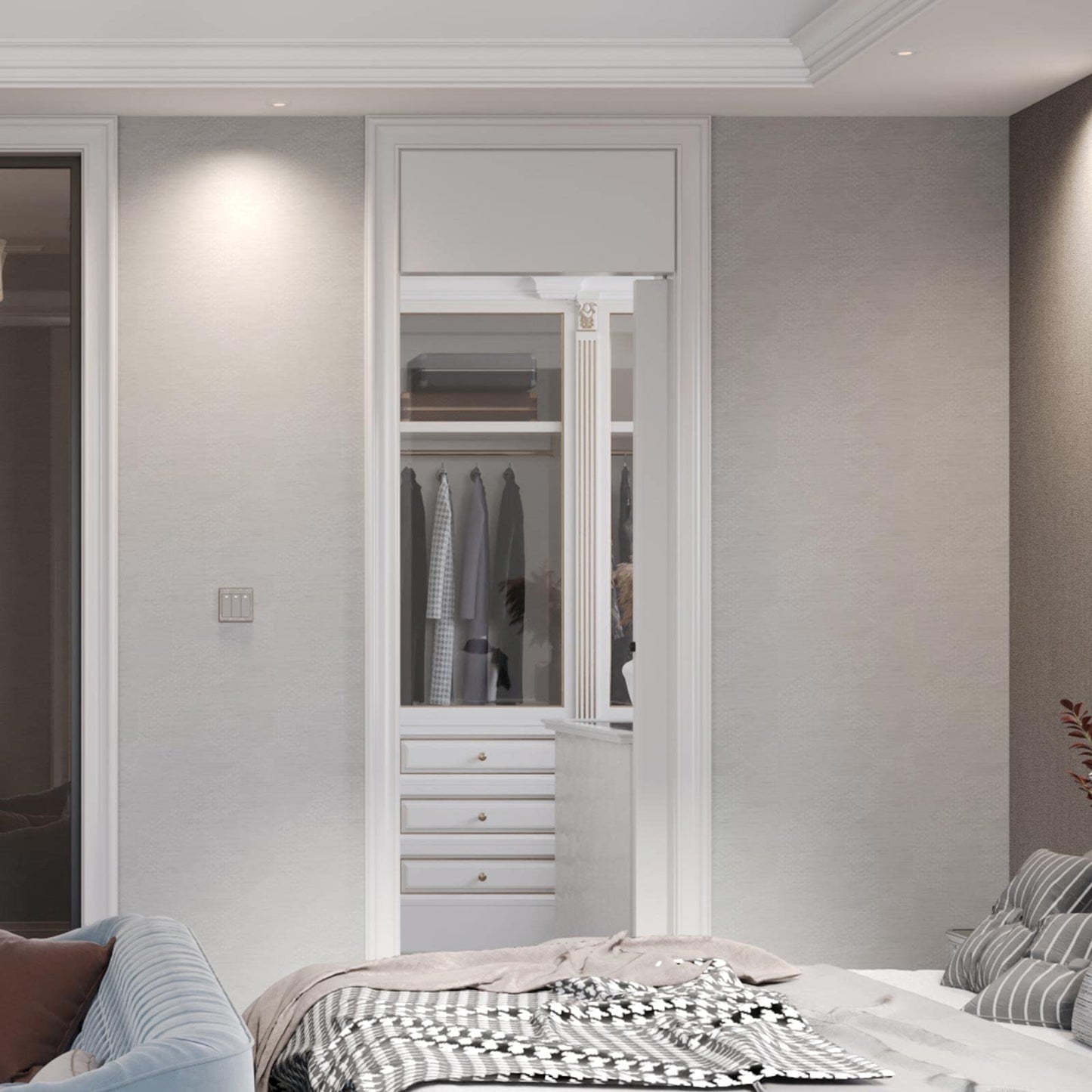 FINOSEN 5FT Commercial Grade Sliding Pocket Door Hardware Track Kit,Top Mount,Heavy Duty,Smoothly and Quite,Easy to Install,Aluminum(Door is not Included)