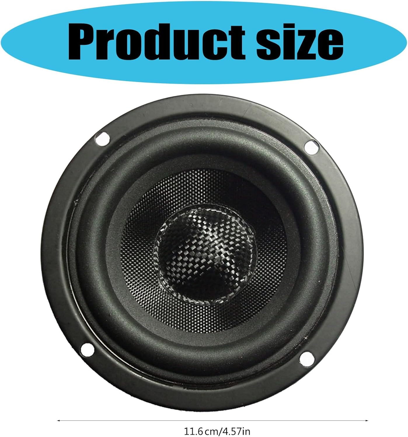 CHENZILIN 4.5inch 4Ohm 30W Glass Fiber Cone Woofers Subwoofer HiFi Speakers Low Frequency Powerful Bass