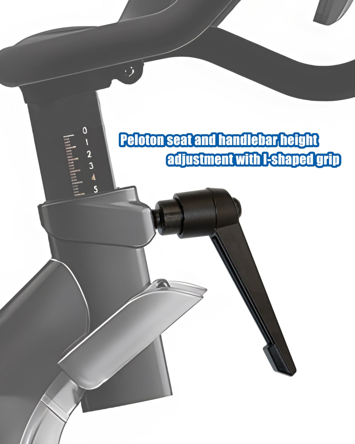 MOSKAV Sports Bike seat Height Adjuster seat/Fitness Sports Bike seat Handle, Suitable for Replacing The Fixing Screws of Peloton seat up and Down Adjustment., black