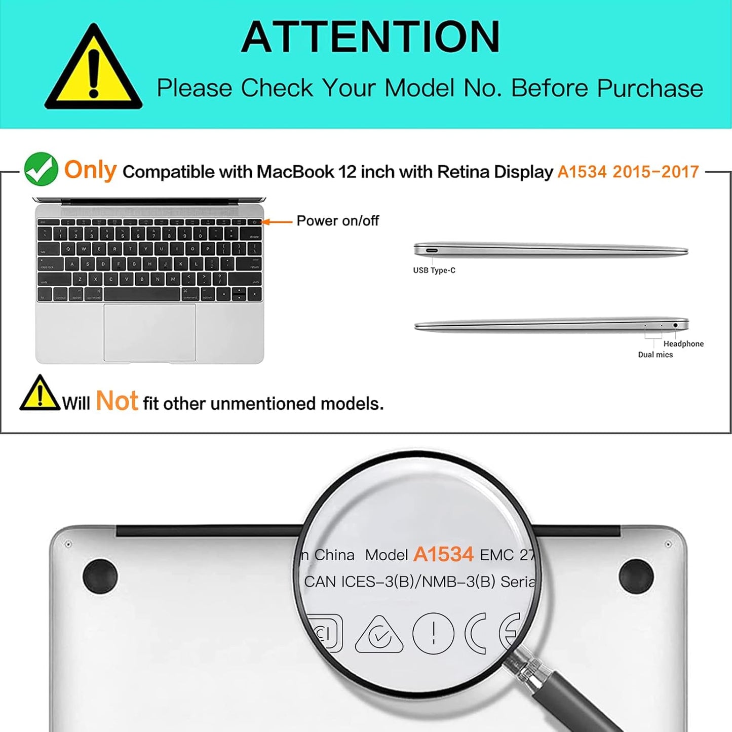 MOSISO 12 inch A1534, 2017 2016 2015), Compatible with MacBook Case with Retina Display (Model: Release Plastic Hard