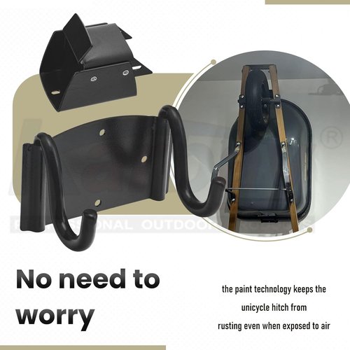 Heavy Duty Wheelbarrow Storage Bracket by [Brand Name] - 90 lbs Capacity with Spring Loaded Safety Catch