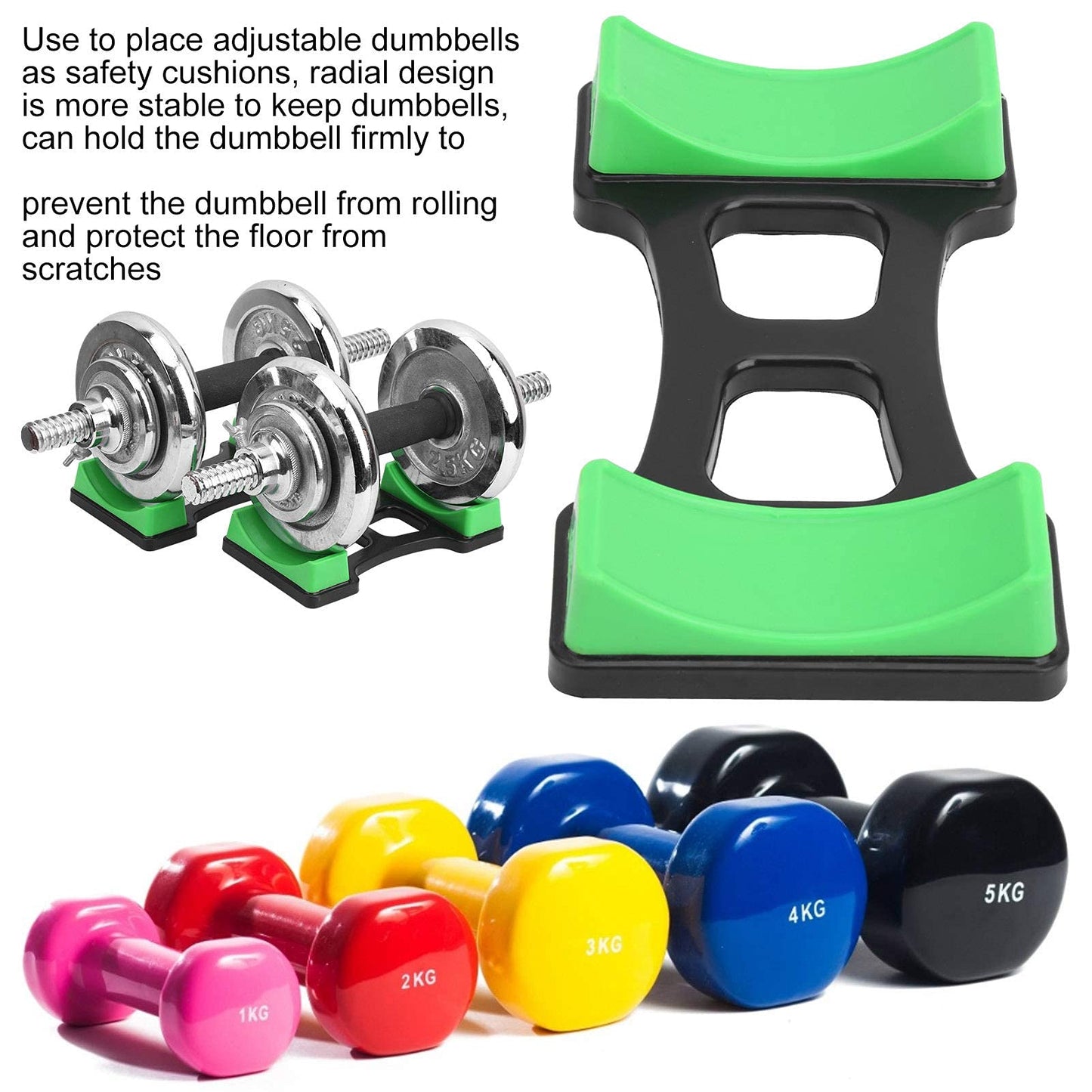 1pair dumbbell bracket mat, dumbbell weight rack floor protection pad for home gym equipment