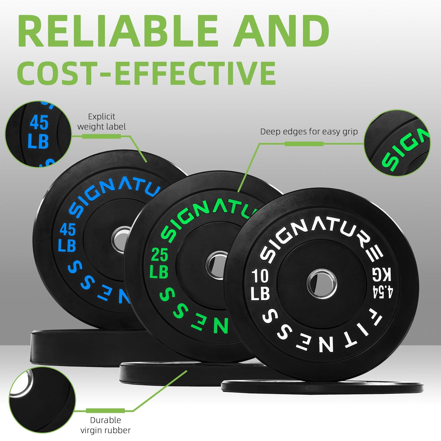Fitvids 2-Inch Olympic Bumper Weight Plates Including 160 LB Weight Plates & 7FT Olympic Barbell Bar, Colored