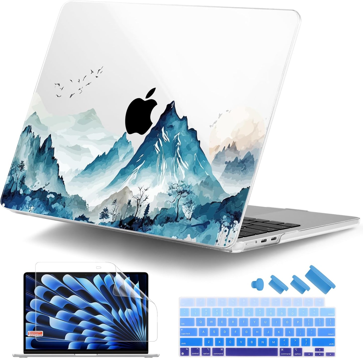 DONGKE M5 15 inch 2026 2025-2023 A3448 A3241 A3114 A2941 M4 M3 M2 Compatible with MacBook Air Case Liquid Retina