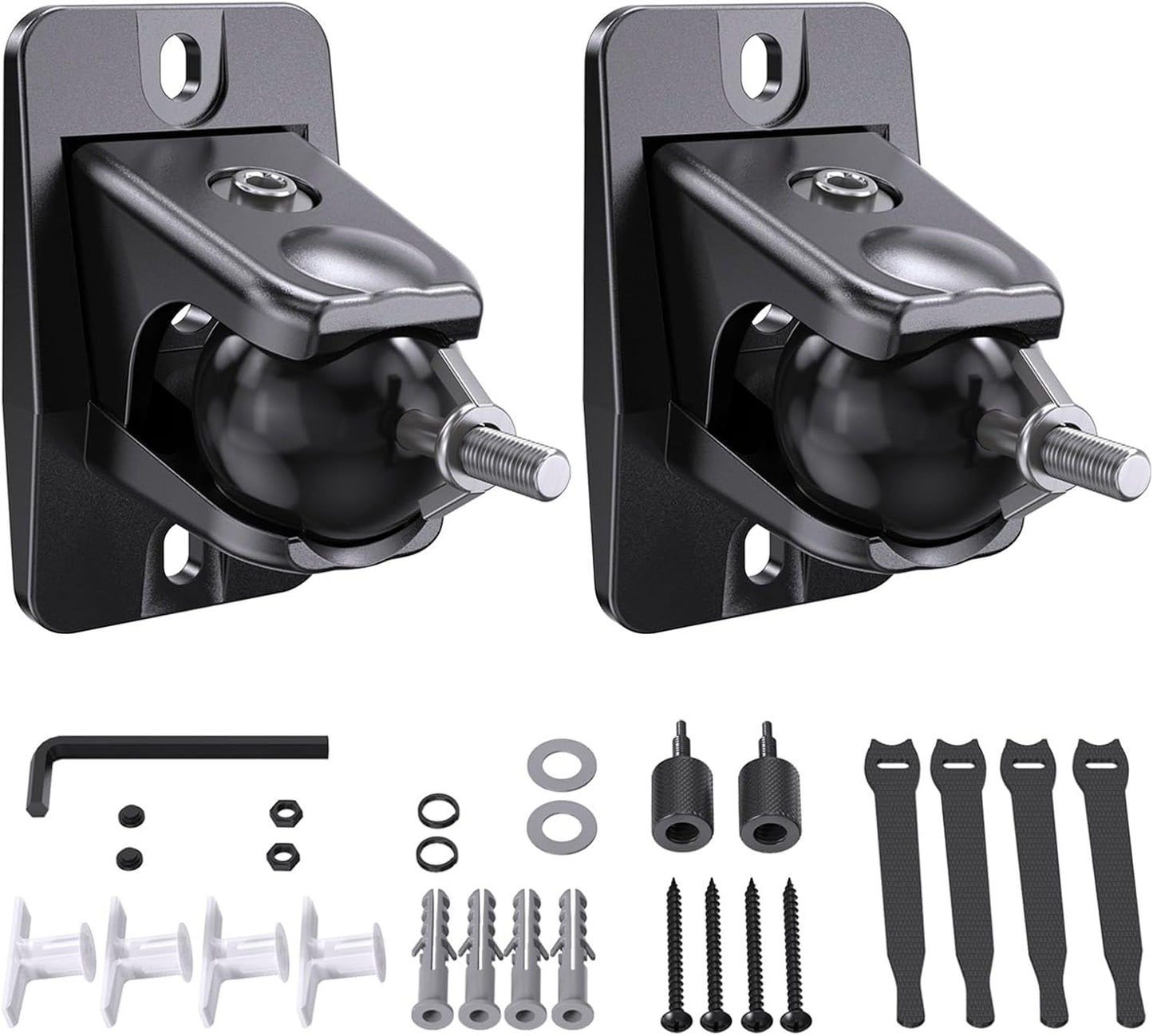 jidinung Keyhole/1/4-20 4&5mm, q990d,JBL,Sony,Roku 360 11lbs Speaker Wall Mount with Threads Universal Satellite Rear