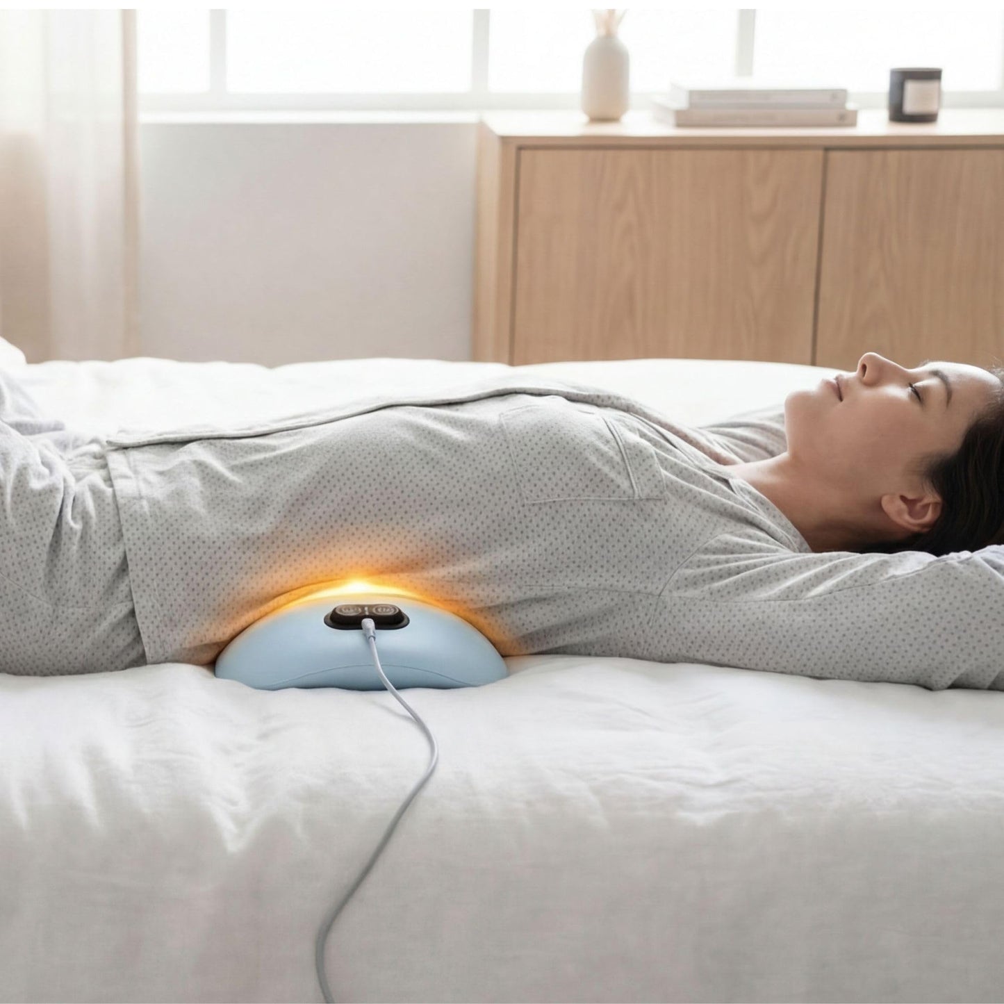 My Soothe Lab Original Therava 3-in-1 Back Massager with Traction Lift, Heat, & Vibration Massage | Lower and Upper Back Relief and Muscle Relaxation