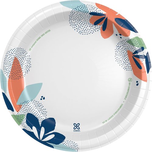 Dixie Large Paper Plates - 10 Inch, 86 Count | 2X Stronger, Microwave-Safe & Soak-Proof Disposable Dinnerware