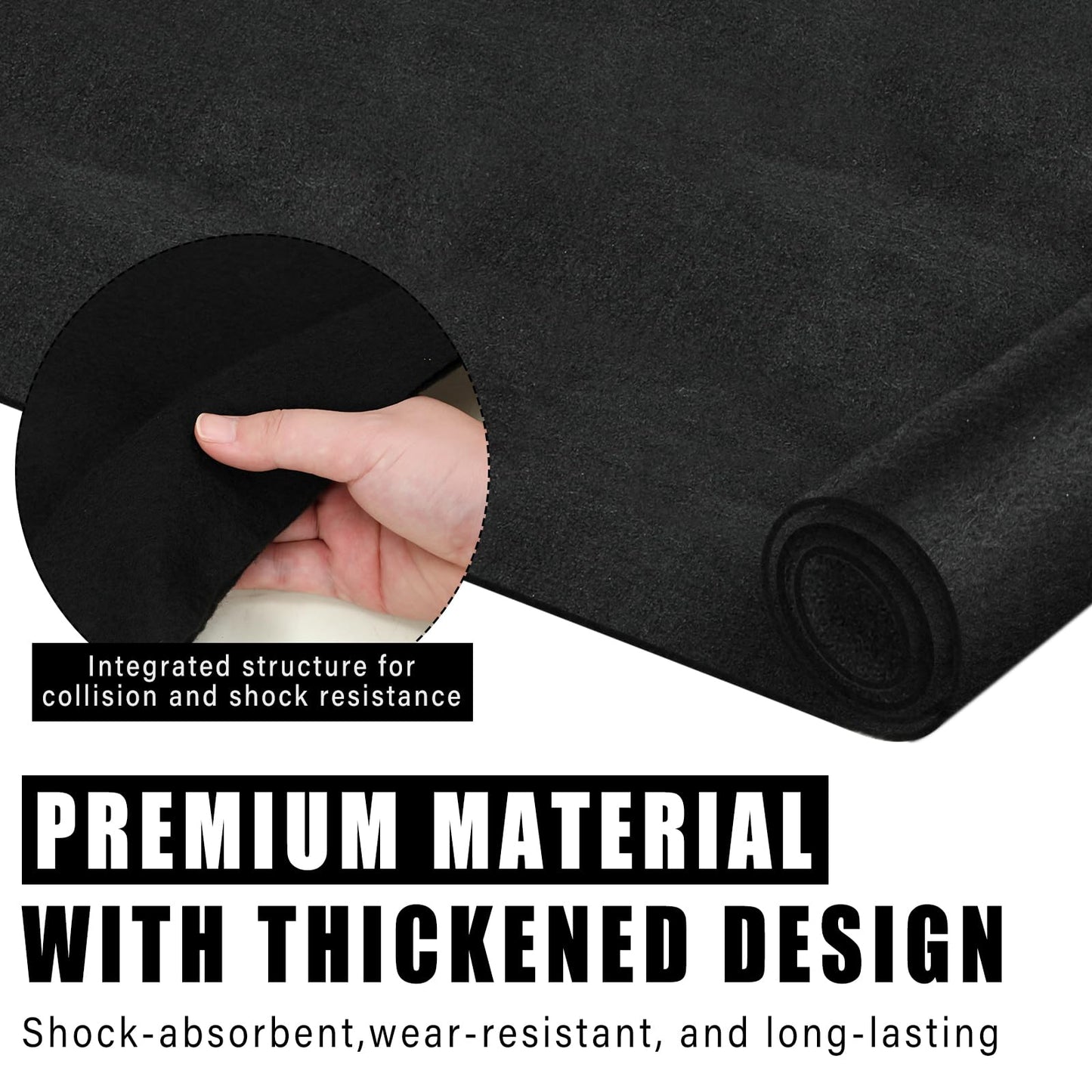 Fanfanwin 12 Pcs 80" x 72" Extra Large Moving Blankets Heavy Duty Packing Blankets Textile Shipping Furniture Pads Furniture Covers Essentials for Protecting Wrapping Moving Supplies, Black