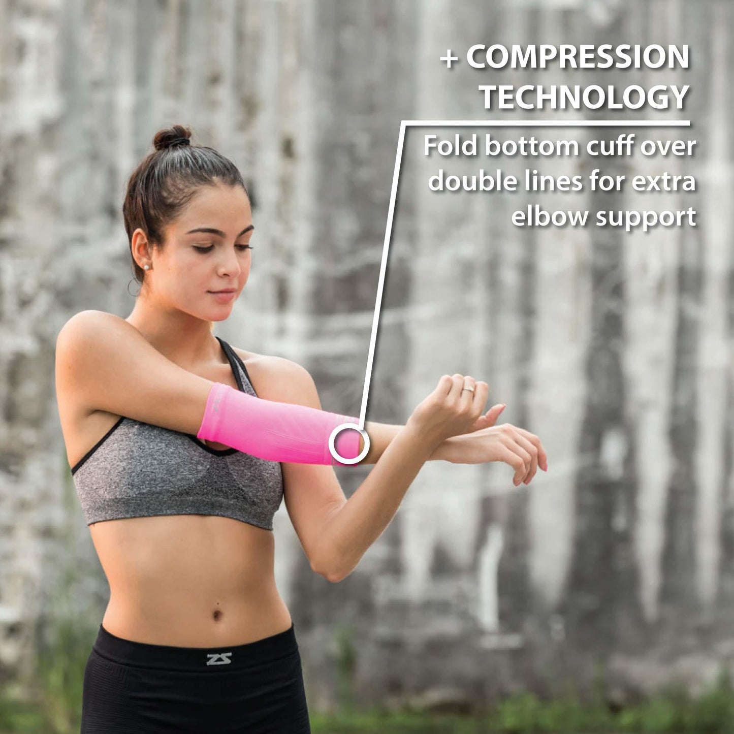 Zensah Compression Tennis Elbow Sleeve for Elbow Tendonitis, Tennis Elbow, Golfer's Elbow - Elbow Support, Elbow Brace (Small, Black)