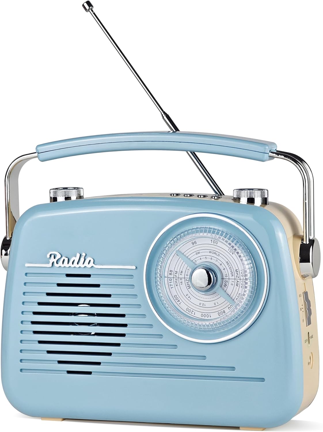 WENPZERAY 4 5W Portable AM FM Shortwave Vintage Radio Multifunctional Bluetooth Speaker Power Options Speaker TWS