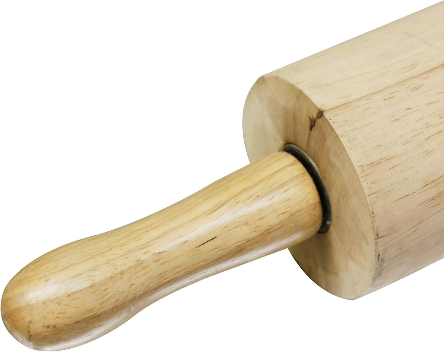 TrueCraftware 18" Wooden Rolling Pin - 3-1/4" Diameter for Fondant, Pie Crust & Cookie Dough