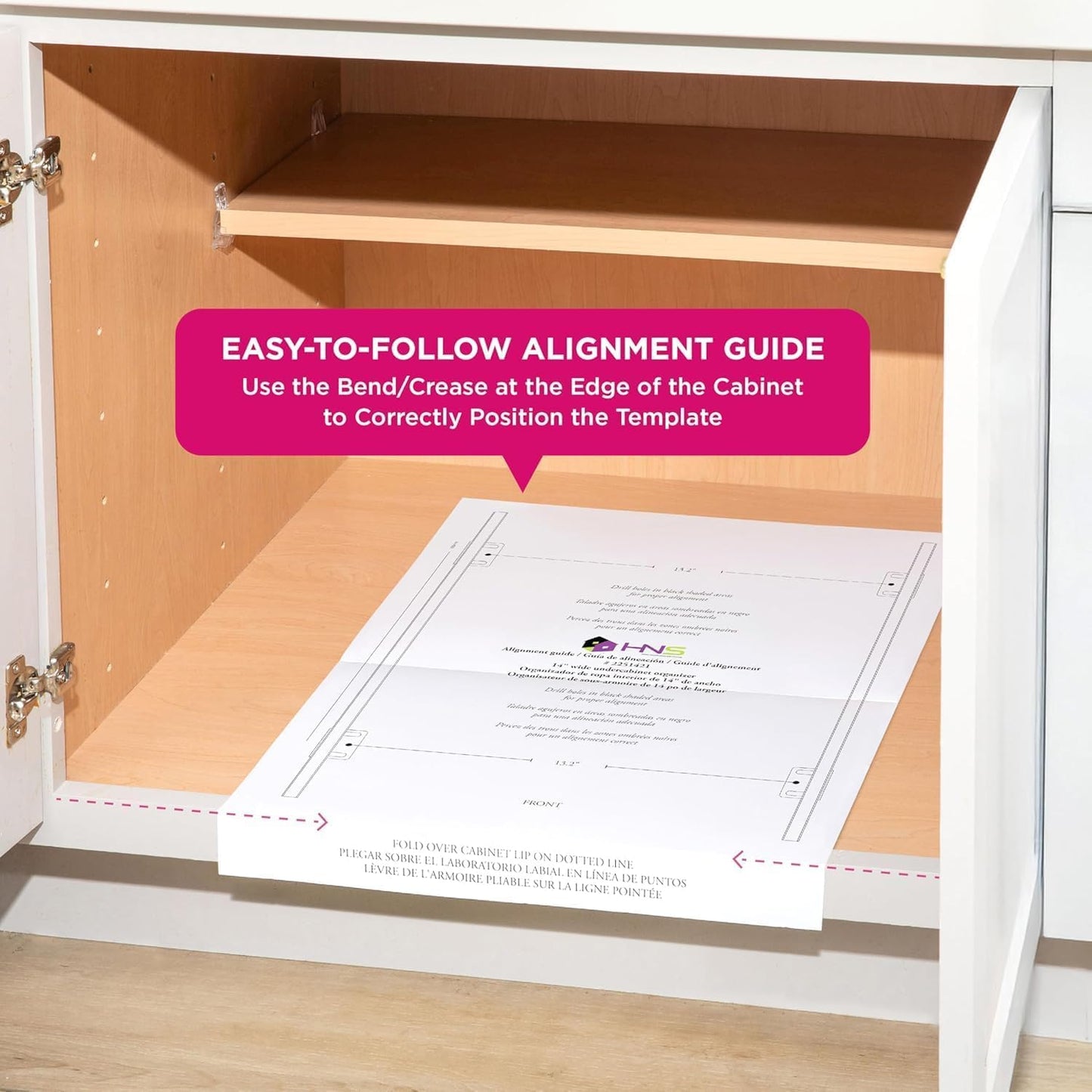 HOLDN’ STORAGE Pull Out Cabinet Organizer, Slide Out Drawer for Kitchen Cabinets & Pantry, Roll Out Shelf for Pots, Pans & Under Sink Storage, Heavy-Duty Full-Extension, 14"W x 21"D x 5"H
