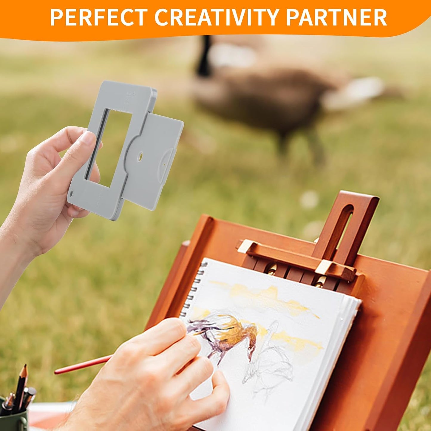LiuLiXia 2Pcs View Finder, view finder with Color Isolation, View Catcher with Sliding Mechanism for Photography