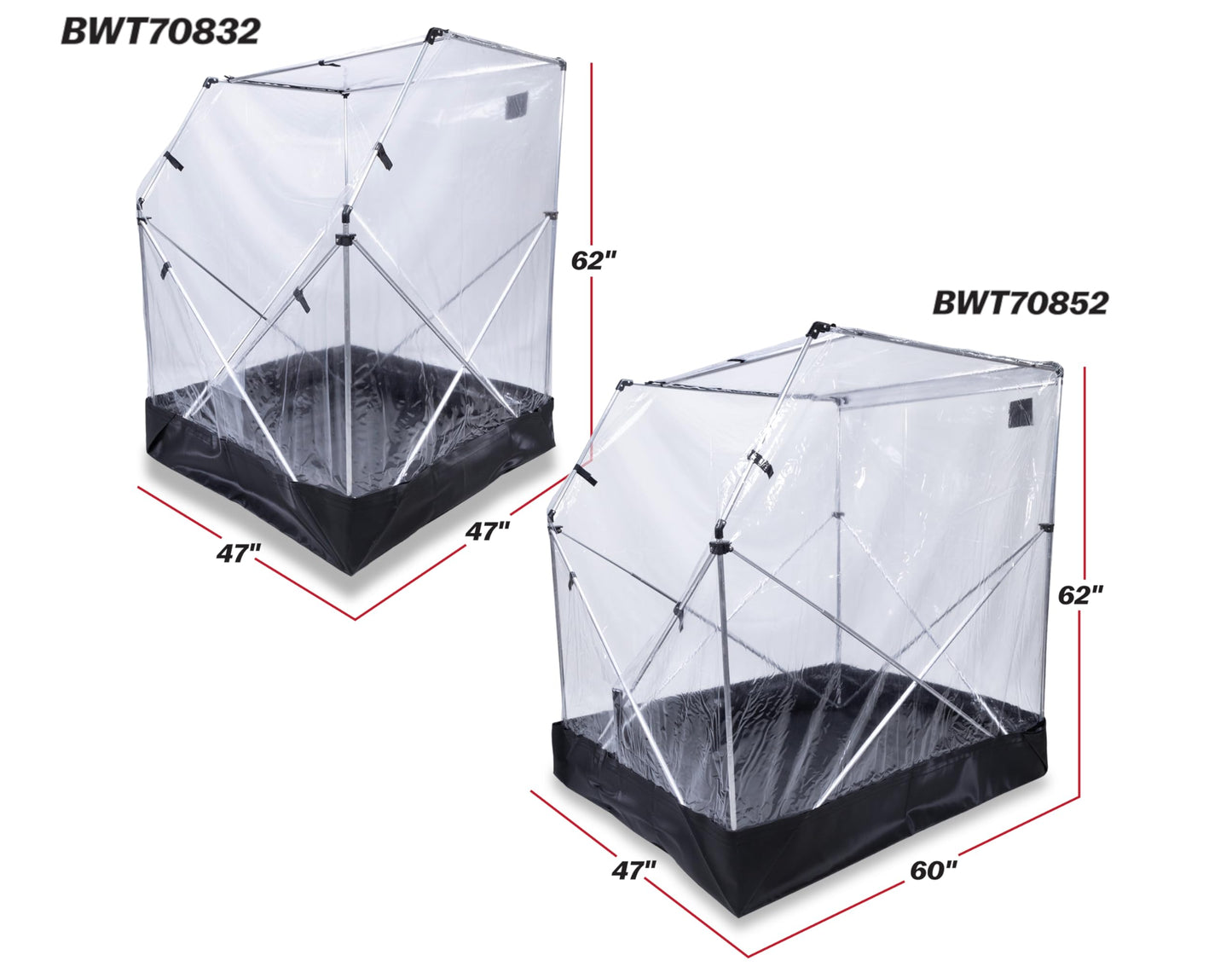 BARWALT Saw Shack, X-Large Wet Tile Saw Tent and Enclosure, Easy-to-Assemble Collapsible Dust Cover for Indoor Tile Cutting, BWT70852