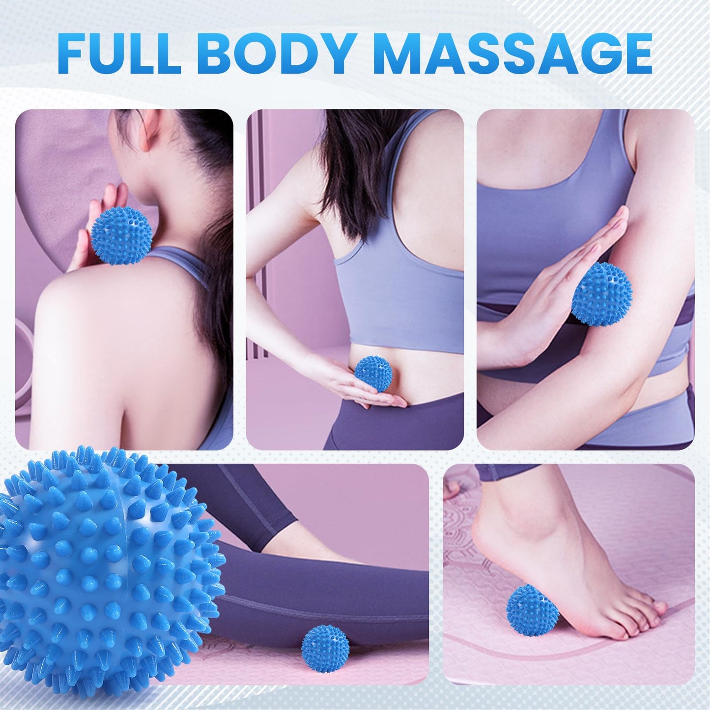 JIURUN Calf Stretcher and Foot Rocker for Plantar Fasciitis - Leg Stretching Strap, Hamstring and Calf Stretcher, Suitable for Stretching Legs and Thighs (Blue)