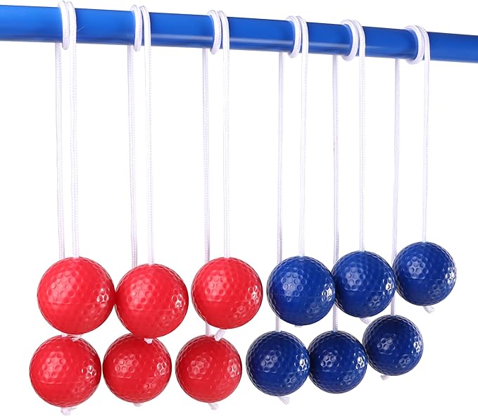 GSE Games & Sports Expert Replacement Ladder Ball for Toss Game Set, 6-Pack Tournament Quality Bolas with Real Golf Balls