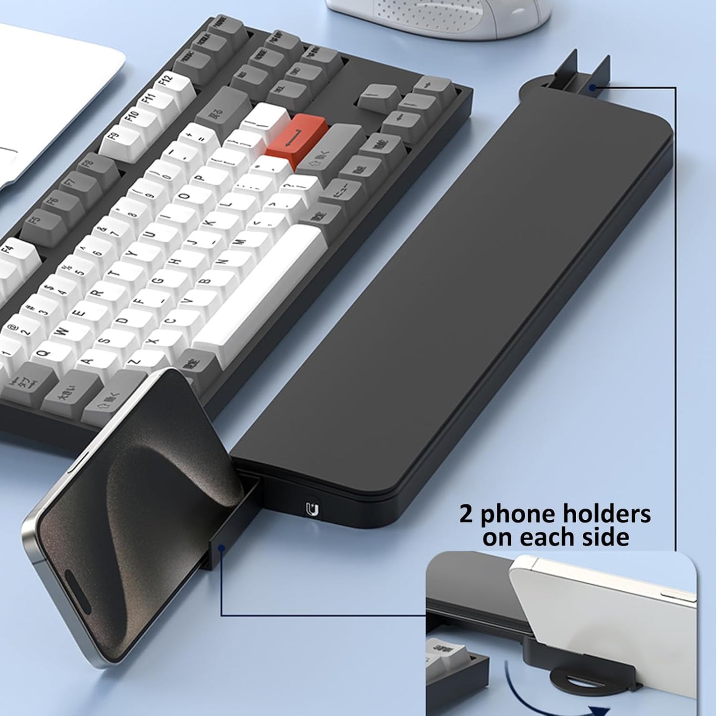 22 1 Ergonomic Keyboard Wrist Rest Cleaning Kit, in Cleaning Kits Wrist Rest for Keyboard, Non-Slip Springy Sponge