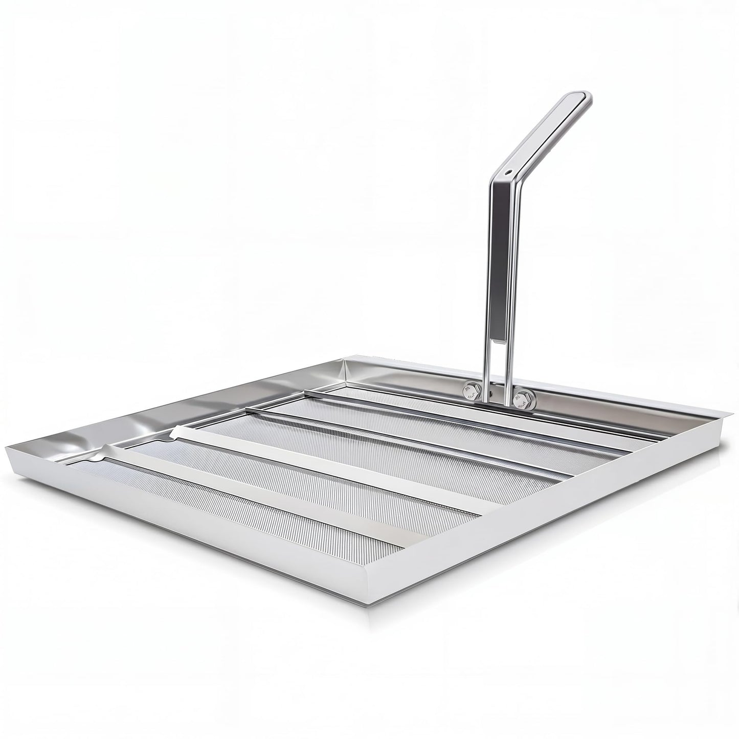 Upgraded Replacement AF45/TK45 Deep Fryer Filter Screen -13.75"x13.75"-304 Stainless Steel 500 Micron Mesh-Enhanced Screws,Extends Oil Life 40%,Fits Pitco, Avantco, American Range Fryers-10YR Warranty