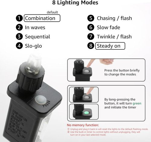 Lighting EVER Rope Lights - 100 LED Copper Wire String Lights, 33 ft Tube, Cool White 6000K