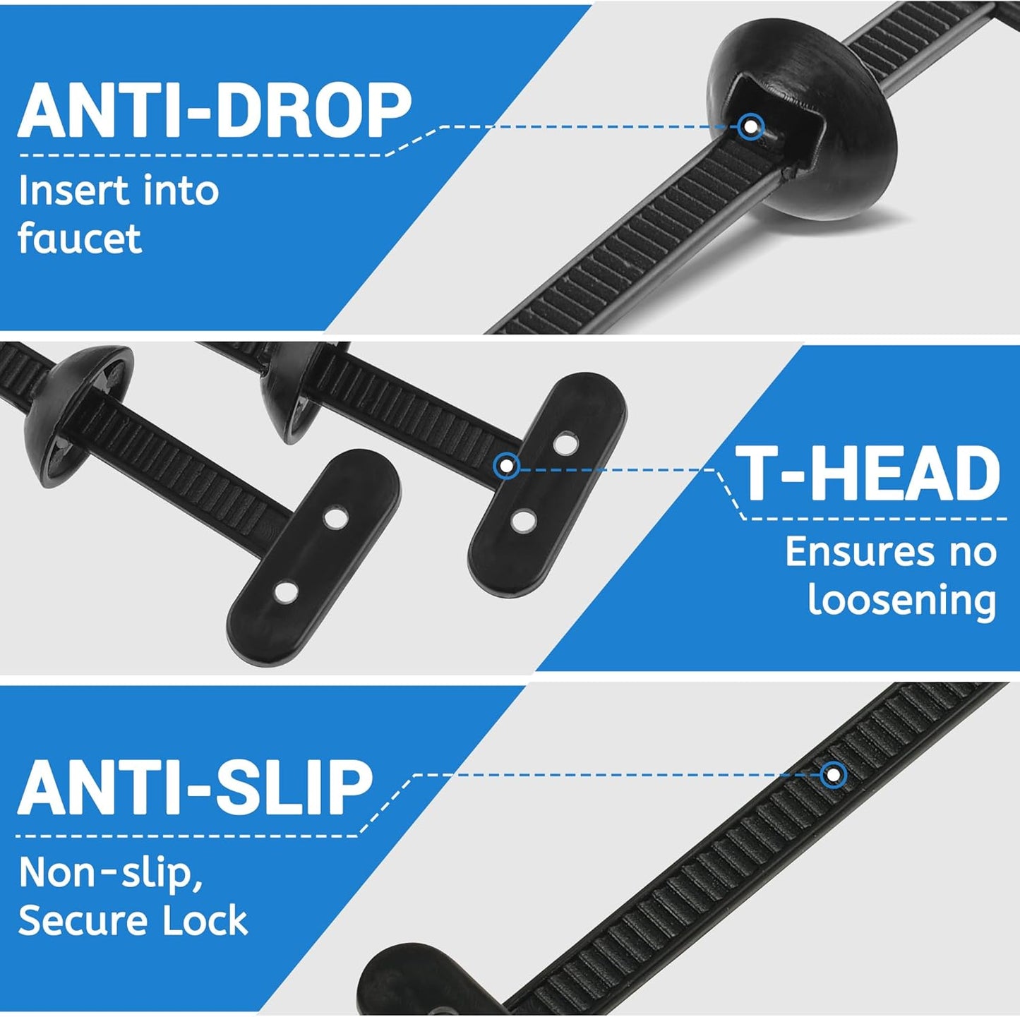 Xisilin 2026 70 New Upgrade Pcs Upgrade Nylon Universal Cable Cable Tie Buckle Zip Tie Clips for Car Fender, Engine
