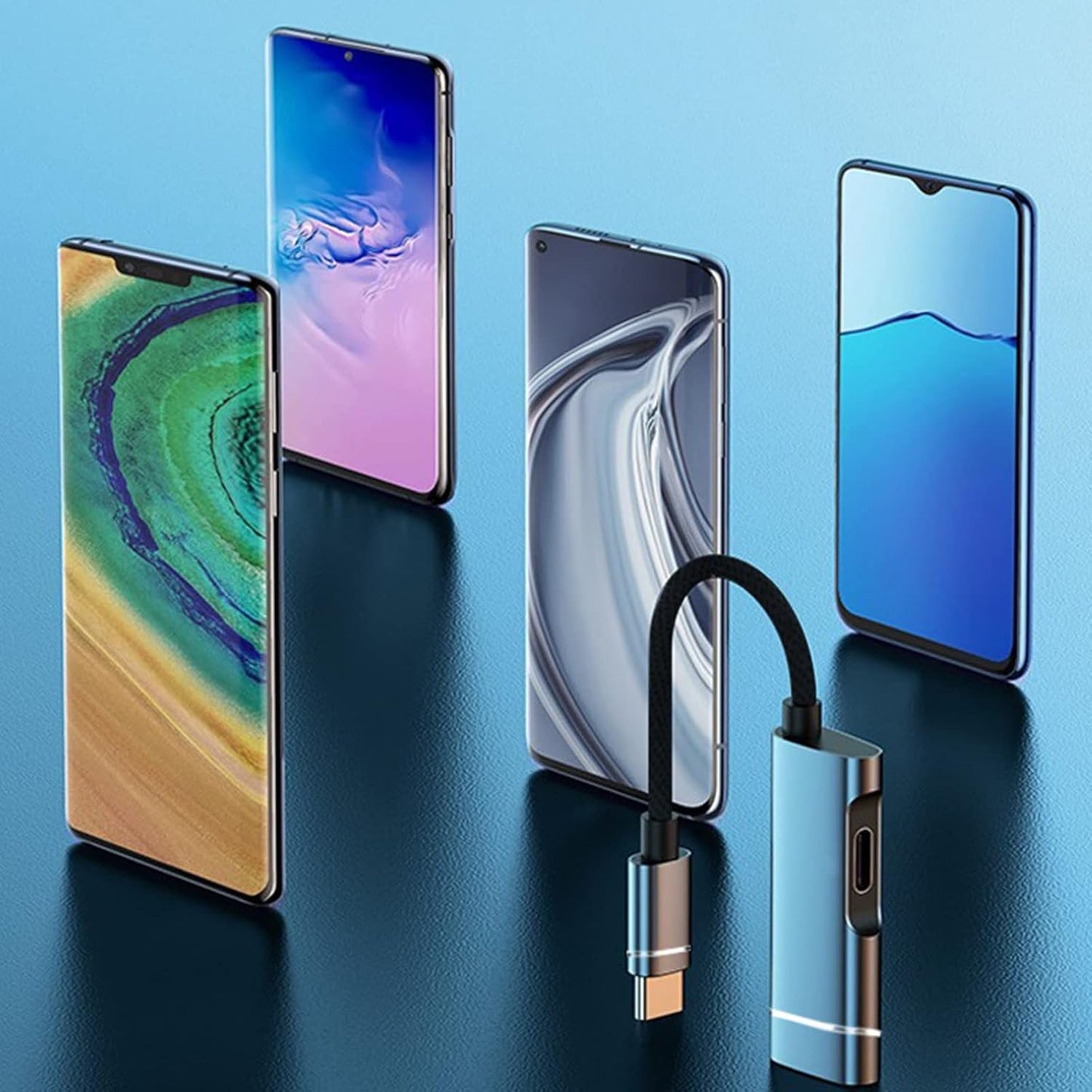 Yhplxyuus 2 1 USB3.0 Multifunctional Dockiong Station in USB Type C Hub Adapter to + PD Charging Port OTG Cable