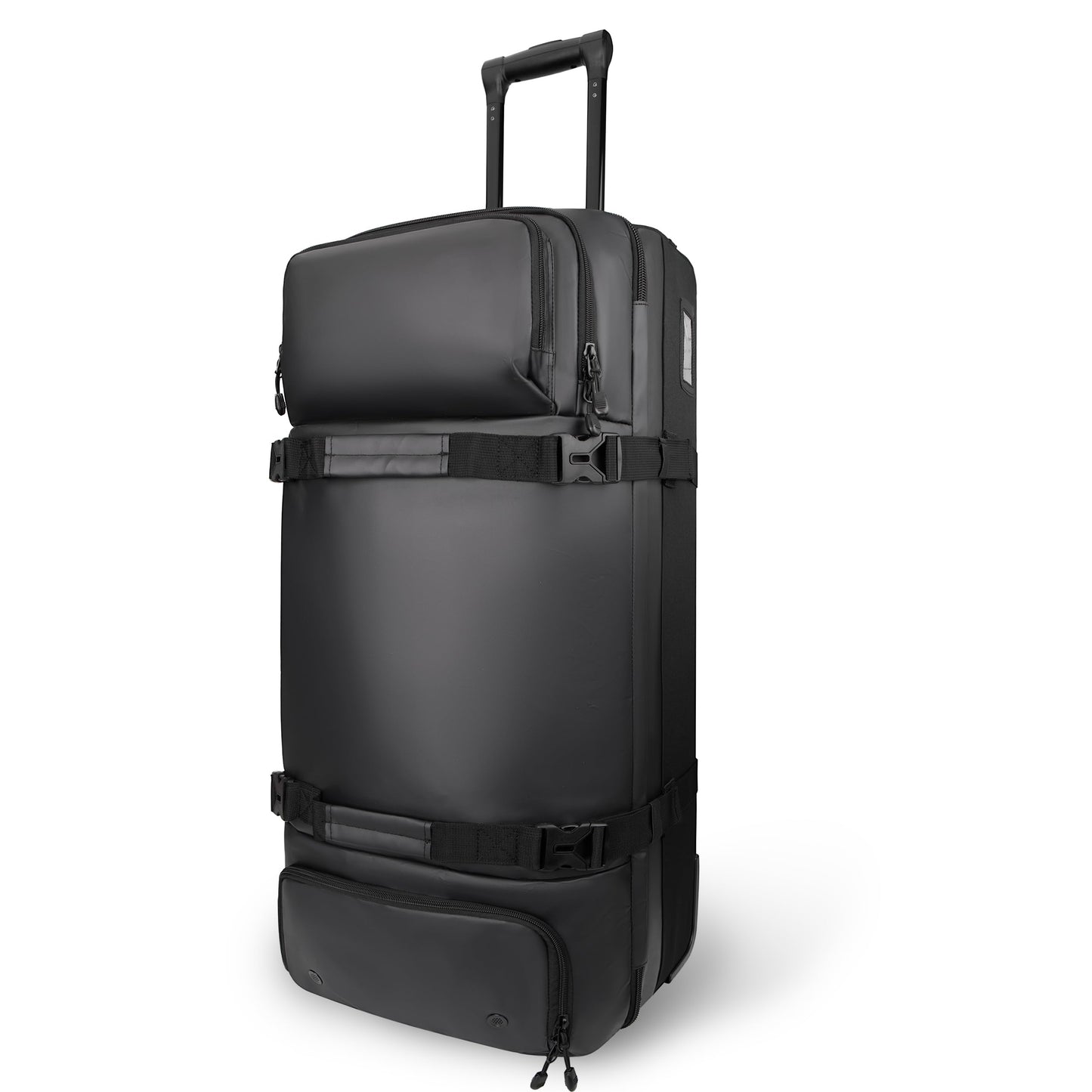 LARIPOP 33 Inch 100L Extra Large Rolling Duffle Bag with Wheels, Wet Pocket & Shoe Compartment, Heavy Duty Water Resistant Wheeled Duffel for Moving Travel Camping
