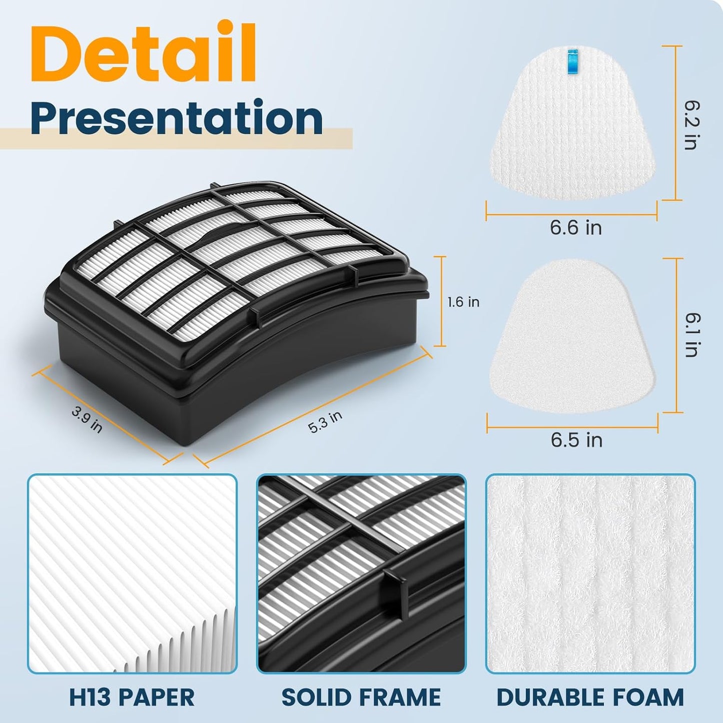 Shark - Foam and Felt Filter Replacement - Compatible with Navigator Lift Away Models - 4 Pack