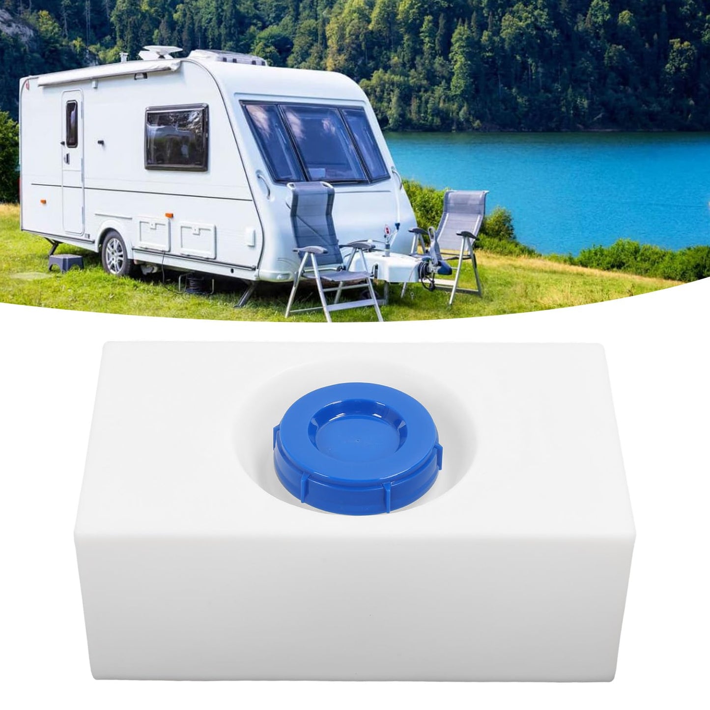 shenruifa 8 Gallon RV Water Storage Tanks Food Grade Leakproof Water Holding Tanks for Trailer Boat Yacht