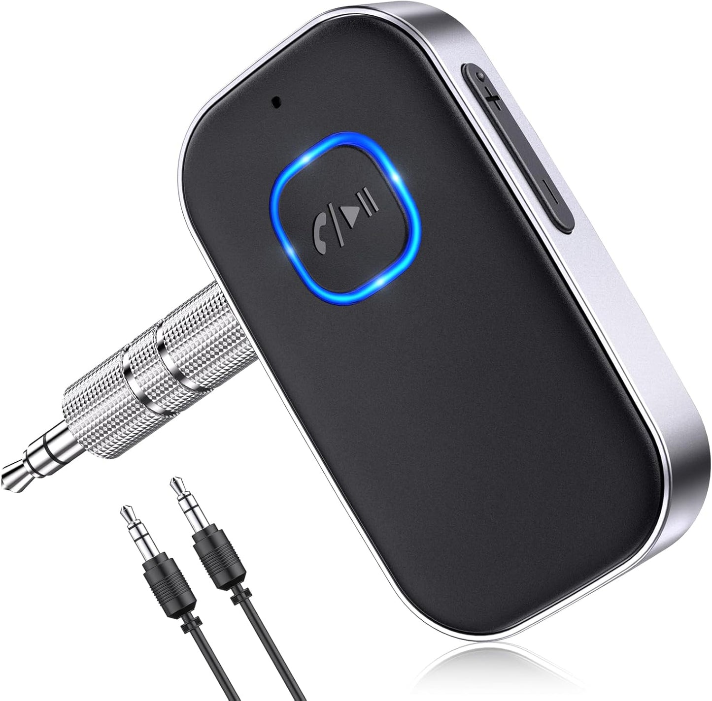 COMSOON 3.5mm 16H Bluetooth Receiver for Car, Noise Cancelling AUX Bluetooth Car Adapter, Wireless Audio Receiver