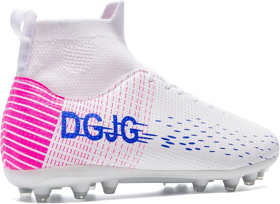 Youth Soccer Cleats Mens Training Football Cleats Lightweight Womens High-top Soccer Shoes AG, Tacos de Futbol para Hombre