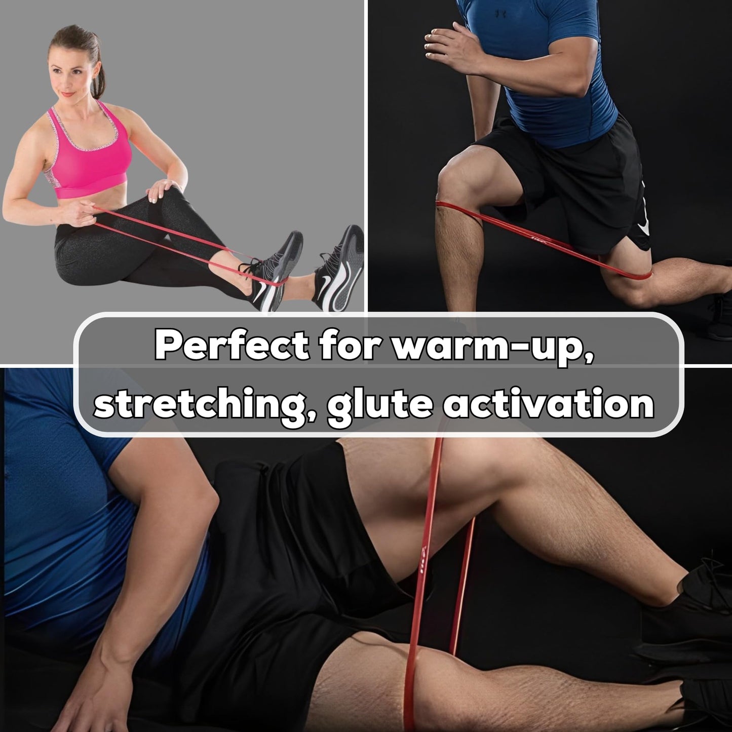 Heavy Thick Resiance Bands Set of 3, Monster Short Bands, Deadlift Band, Glute Activation, Booty Exercise, Hip Band and Dynamic Warm