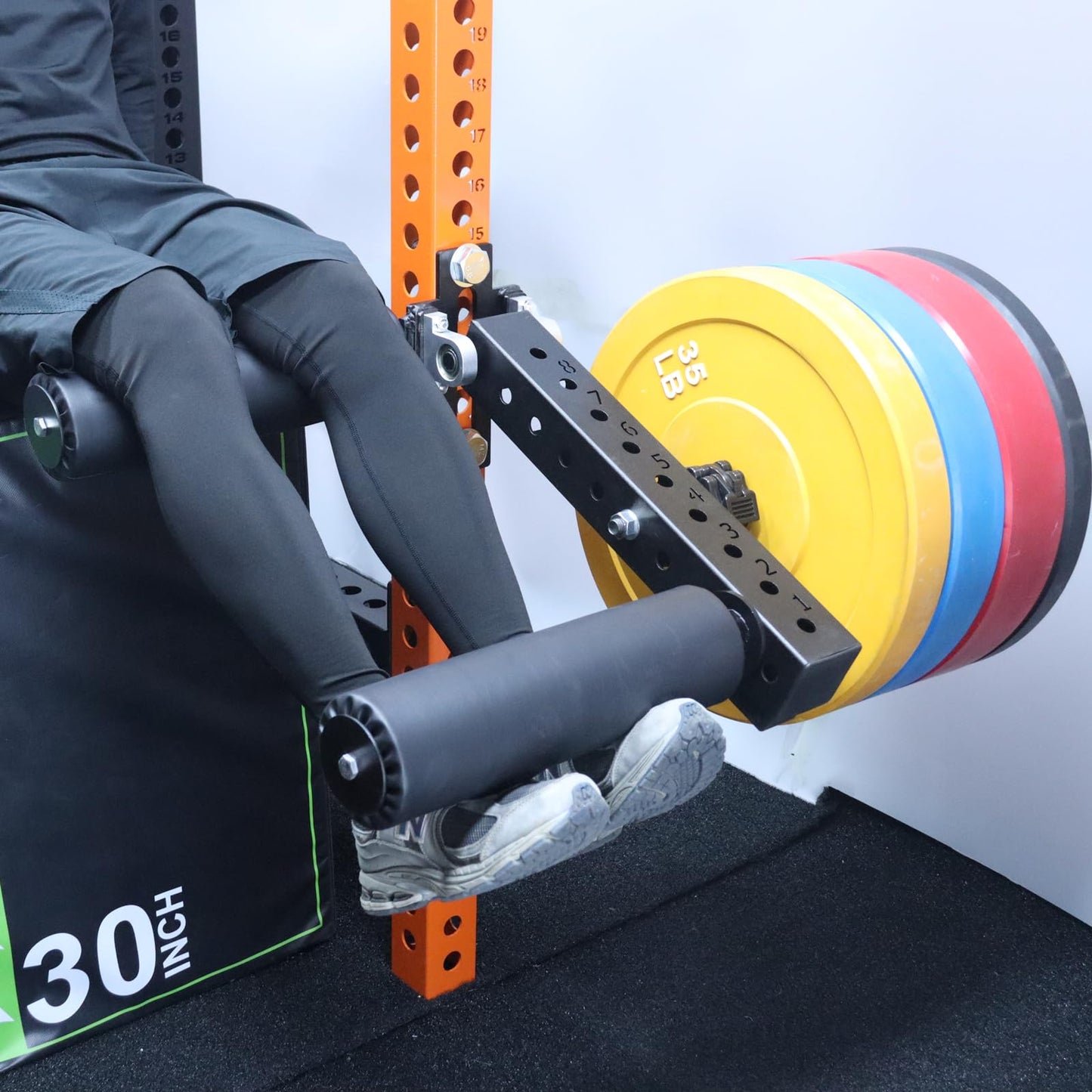MARLANG Leg Extension and Curl Machine for Power Rack Attachments, Leg Extension Attachment for Home Gym, Leg Curl Attachment for Workout Equipment (5/8" / 16mm Hole)