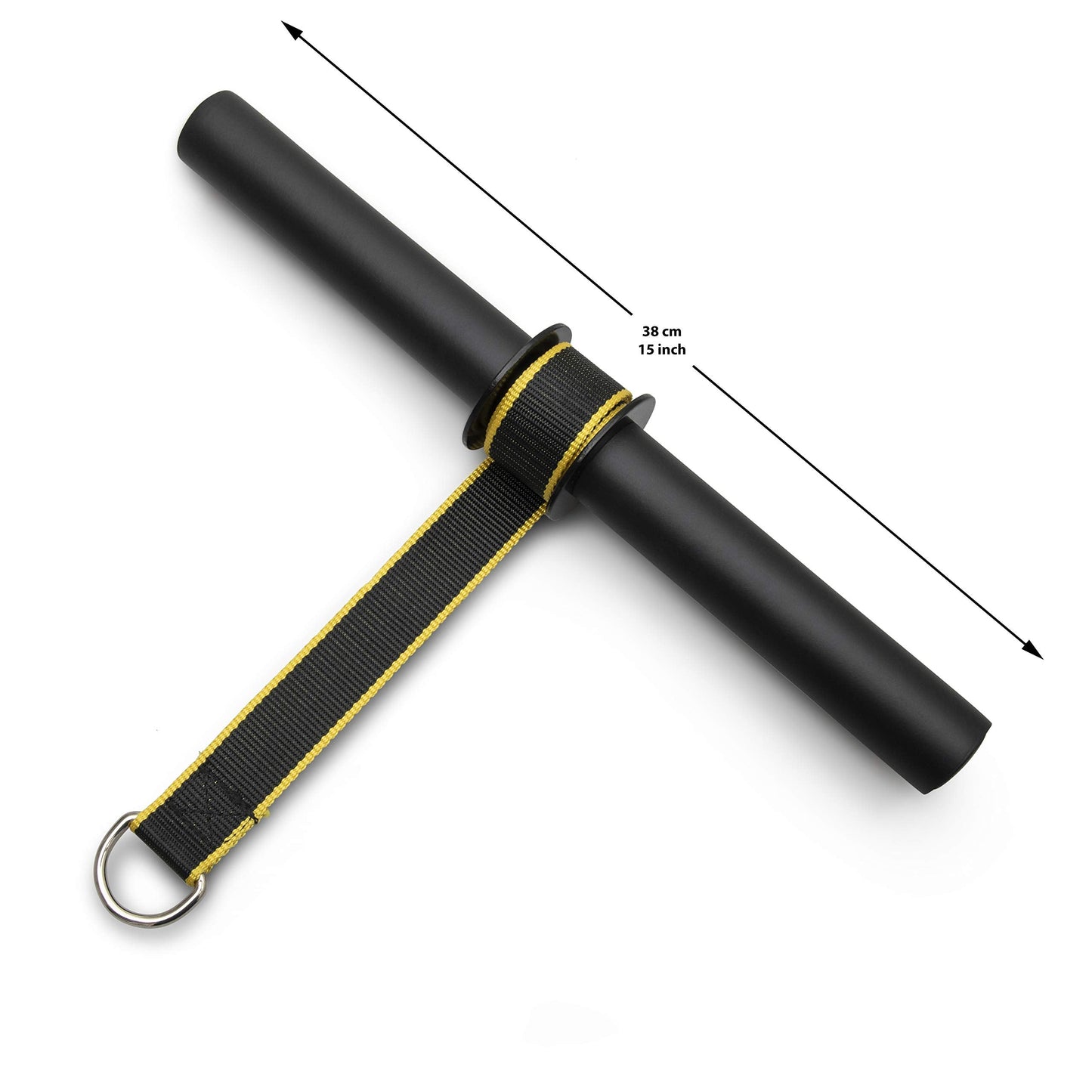 Heavy Duty Forearm Blaster & Wrist Roller - 15" Wide Handle Grip Strength Trainer with 3"x8" Weight Holder - Build Muscle, Enhance Grip & Arm Endurance for Home Gym Workouts