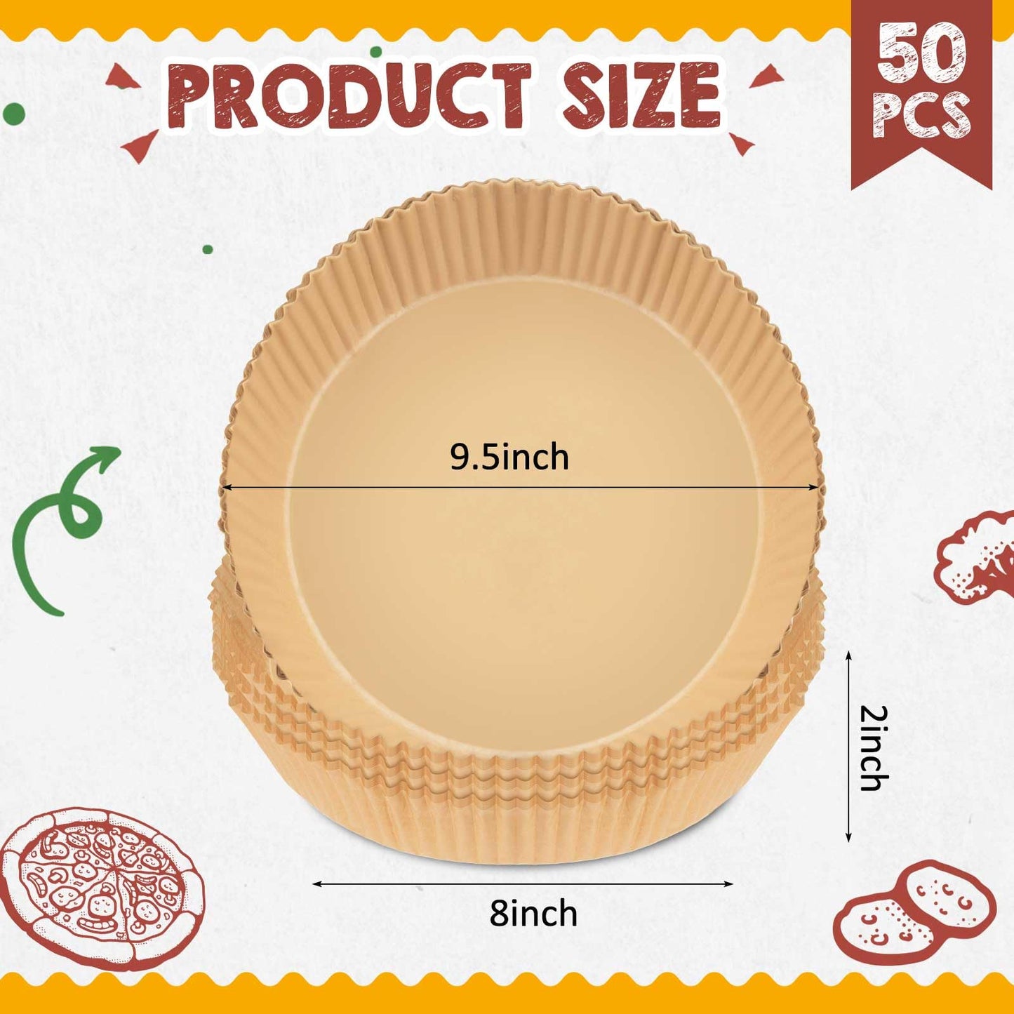 Patelai 1 Pcs Stainless Steel Pie Weight with 50 Pcs Disposable Parchment Paper for Baking Universal Fit for 7-10 Inch Pies Round Metal Chain Dishwasher Safe Durable for Blind Dough Kitchen Cooking