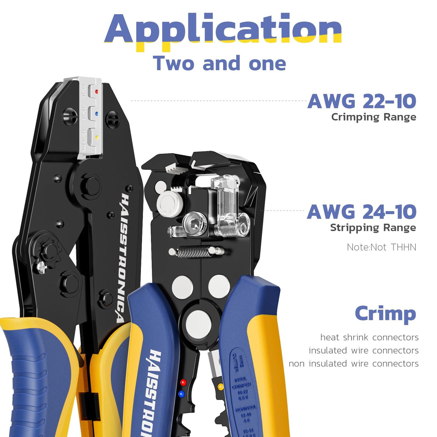 haisstronica 520PCS Connectors + 180pcs Connectors + Heat Gun + Wire Stripper Crimping Tool