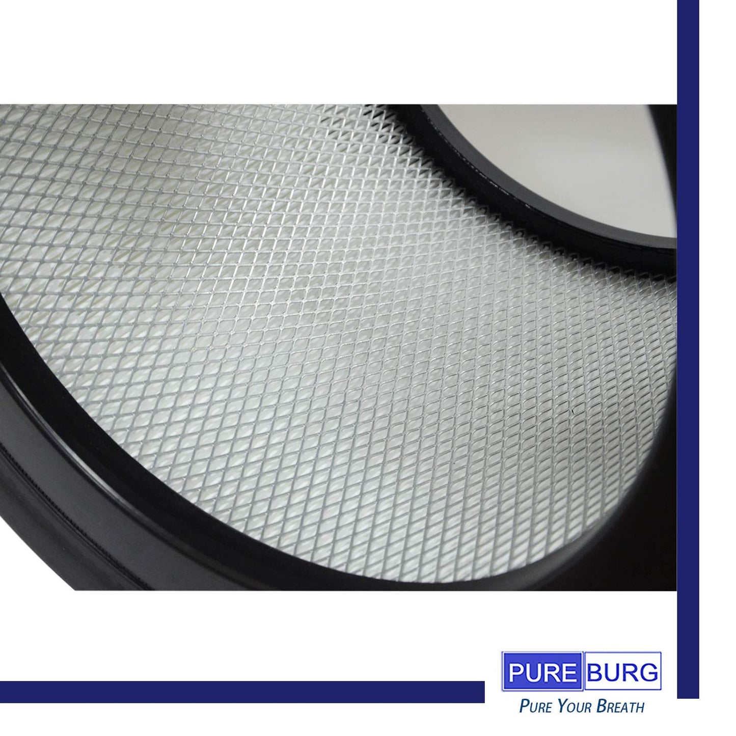 PUREBURG 24000 Replacement Filter Set Compatible with Honeywell 50250-S & Kaz 50255 50255-HD Air Purifiers,H13 HEPA Activated Carbon Pre-Filters Air Clean Dust VOCs