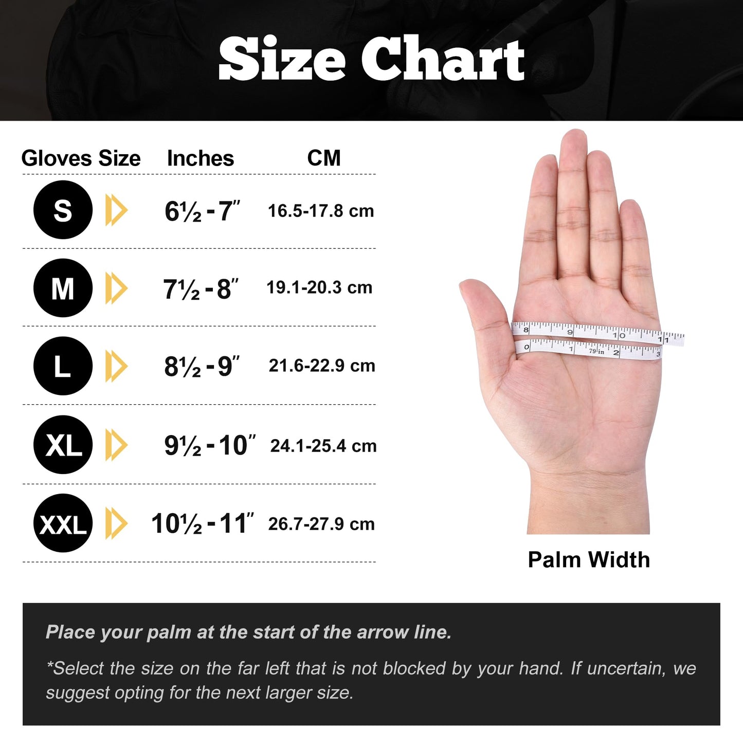 TitanFlex Heavy Duty Black Nitrile Gloves, 6-mil, Fully Textured, XXL 1000-ct Box, Mechanic Disposable Gloves, Work Gloves, Latex Free, Powder Free, Rubber Gloves for Food Prep