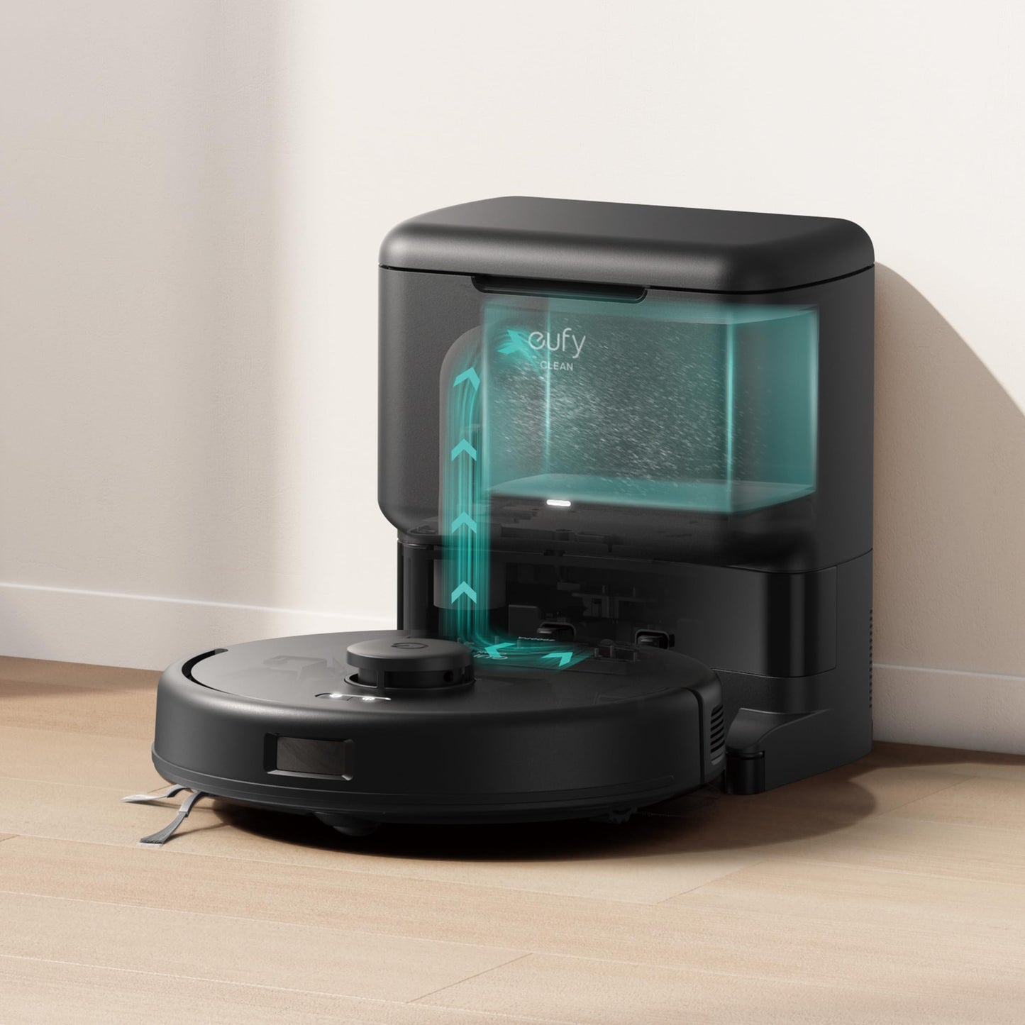 eufy L50 SES Robot Vacuum with 60 Day Self-Empty Station, Multi-Floor Cleaning,Precise iPath Laser Navigation, Customizable Al Mapping, Ideal for Hard Floor Tile Carpet (Renewed)